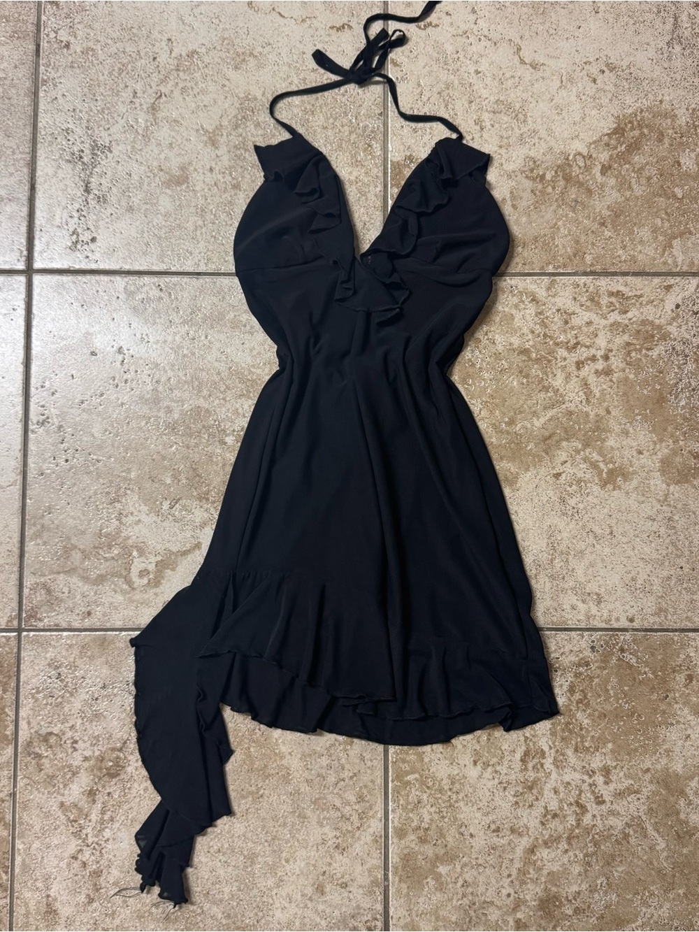 EDIKTED Soho Open Back Ruffle Mini Dress - Picture 3 of 6
